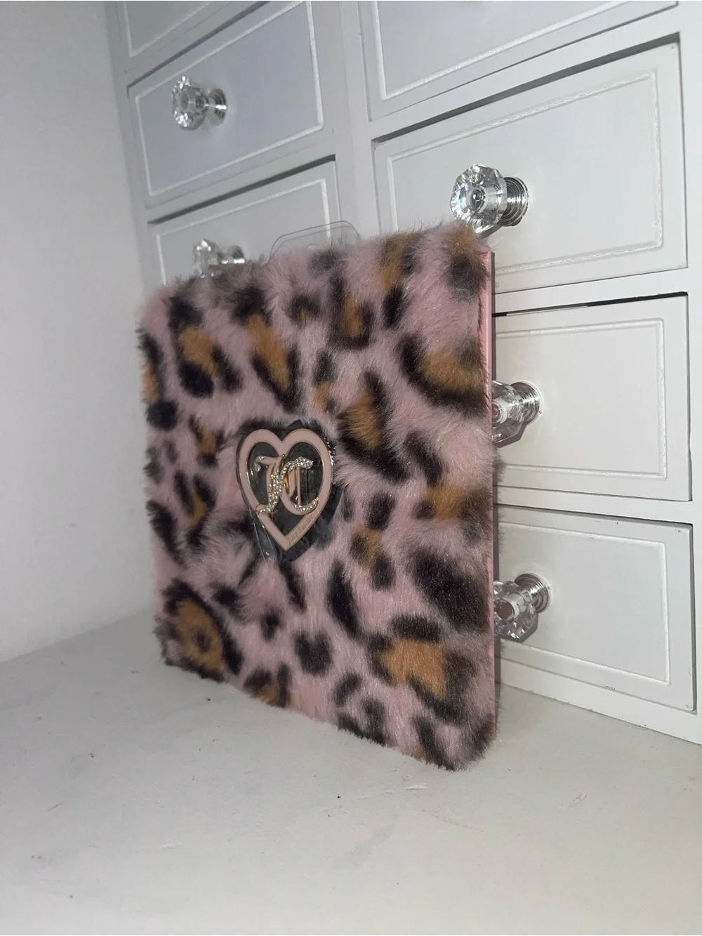 NWT Juicy Couture Pink Eyeshadow Palette with Furry Cover